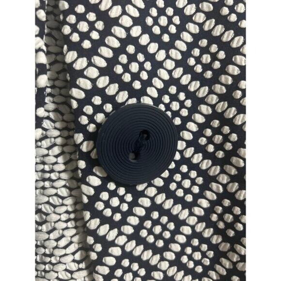 NWT JM Collection Women’s 3 button printed business casual Navy Jacket Size XL - Picture 7 of 10